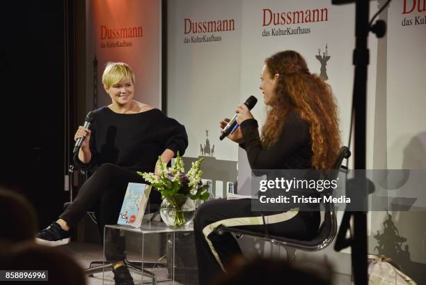 Cecelia Ahern during her Book-Signing at Kulturkaufhaus Dussmann on October 7, 2017 in Berlin, Germany.