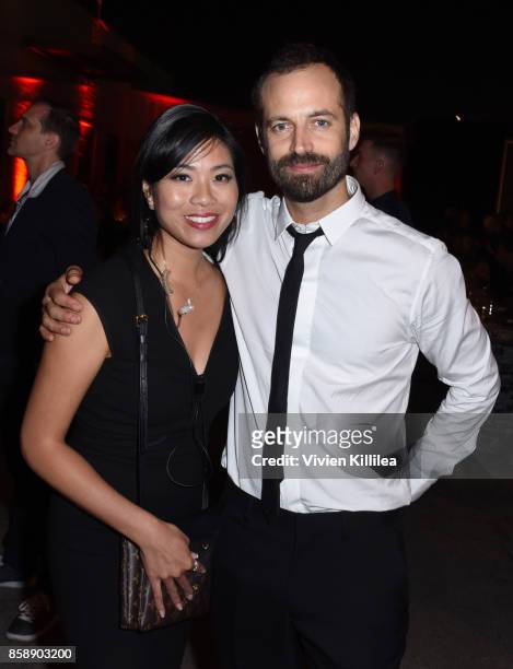 Founder and Managing Partner of AN Catering Catherine An and Benjamin Millepied attend the 2017 Los Angeles Dance Project Gala on October 7, 2017 in...