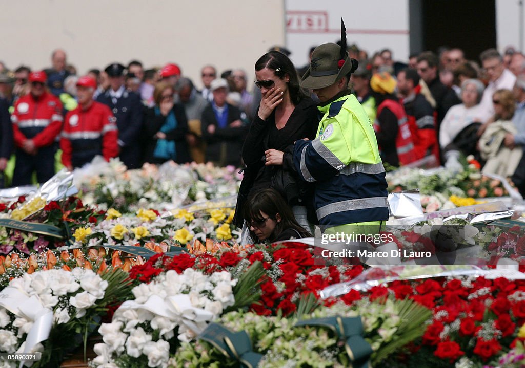 Good Friday Funeral Mass For Italian Earthquake Victims