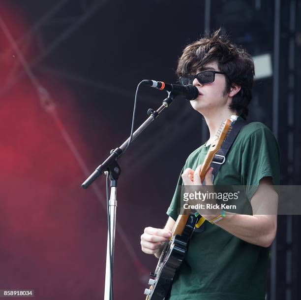 Musician/vocalist Will Toledo of Car Seat Headrest performs onstage during weekend one, day two of Austin City Limits Music Festival at Zilker Park...