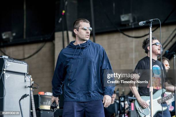 Liam Gallagher performs at Glen Helen Amphitheatre on October 7, 2017 in San Bernardino, California.