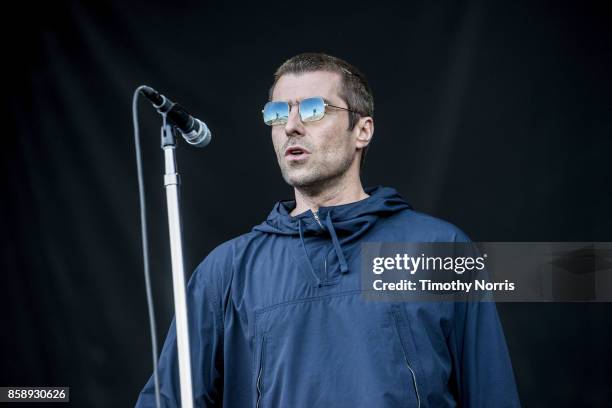 Liam Gallagher performs at Glen Helen Amphitheatre on October 7, 2017 in San Bernardino, California.