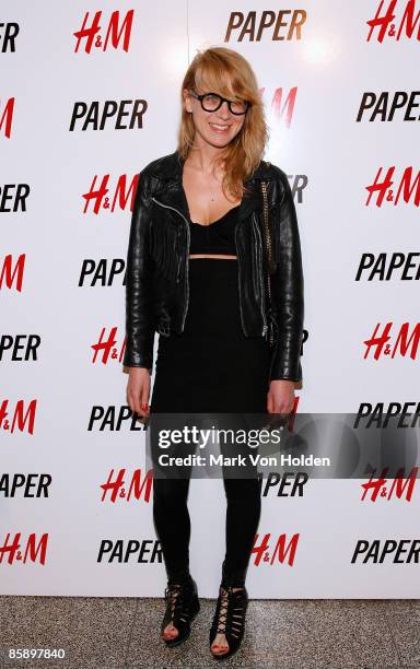Aurel Schmidt attends Paper Magazine's The Beautiful People party at the Hiro Ballroom on April 9, 2009 in New York City.
