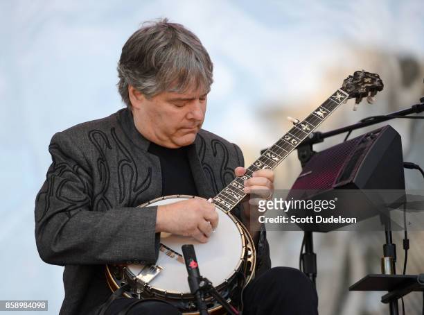 Banjo player Bela Fleck of The Flecktones performs onstage during the Hardly Strictly Bluegrass music festival at Golden Gate Park on October 7, 2017...