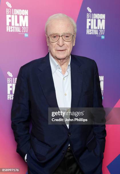 Michael Caine attends a screening "My Generation" during the 61st BFI London Film Festival on October 8, 2017 in London, England.