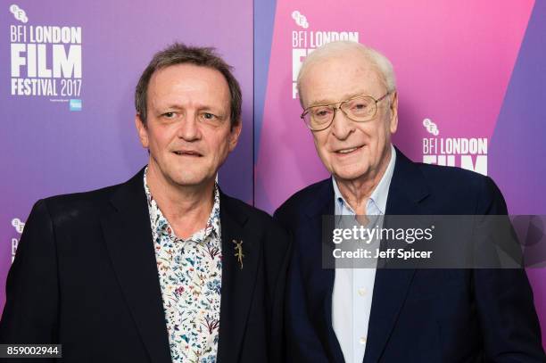 Director David Batty and Michael Caine attend a screening of "My Generation" during the 61st BFI London Film Festival on October 8, 2017 in London,...