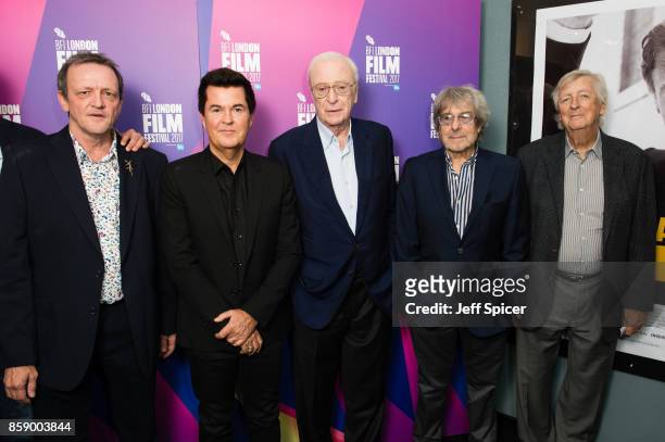 Director David Batty, producer Simon Fuller, Michael Caine, writer Dick Clement and writer Ian La Frenais attend a screening of "My Generation"...