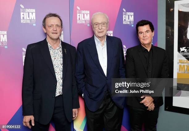 David Batty, Michael Caine and Simon Fuller attend a screening "My Generation" during the 61st BFI London Film Festival on October 8, 2017 in London,...