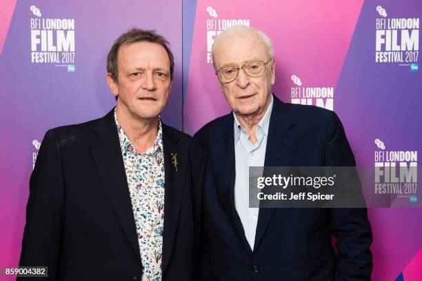 Director David Batty and Michael Caine attend a screening of "My Generation" during the 61st BFI London Film Festival on October 8, 2017 in London,...