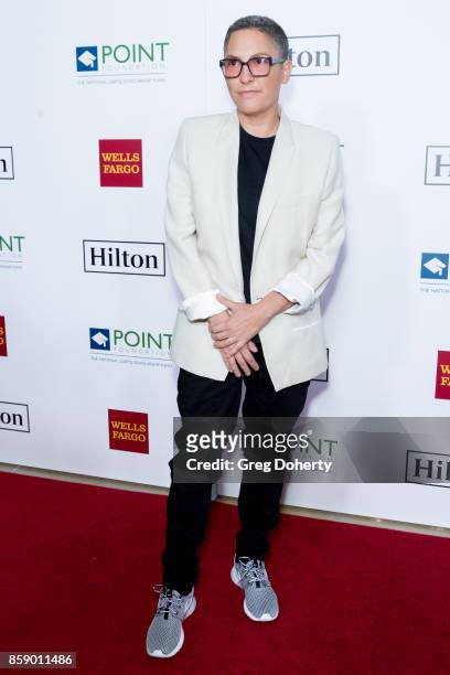 Director and Honoree, Jill Soloway, arrives for the Point Honors Los Angeles at The Beverly Hilton Hotel on October 7, 2017 in Beverly Hills,...