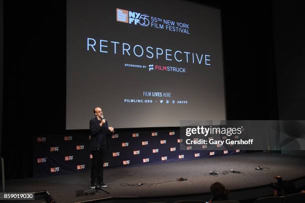 New York Film Festival Director Kent Jones introduces "Four Sisters: The Hippocratic Oath" during the 55th New York Film Festival at The Film Society...