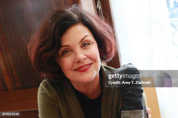 Actress Sherilyn Fenn, who plays the character Audrey Horne in the TV series Twin Peaks poses for a photograph during the Twin Peaks UK Festival 2017...