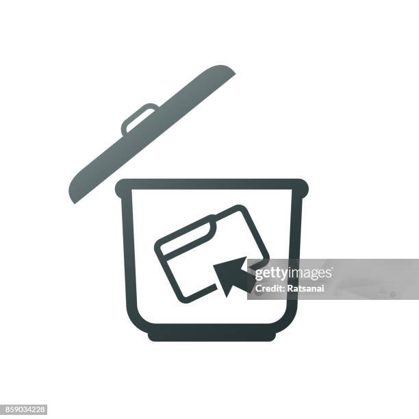 Computer Delete Icon Computer Delete Icon Stock-Fotos und Bilder - Getty Images