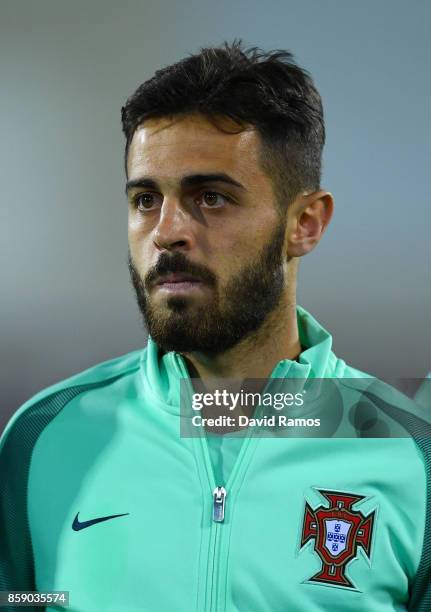 Bernardo Silva of Portugal looks on prior to the FIFA 2018 World Cup Qualifier between Andorra and Portugal at the Estadi Nacional on October 7, 2017...