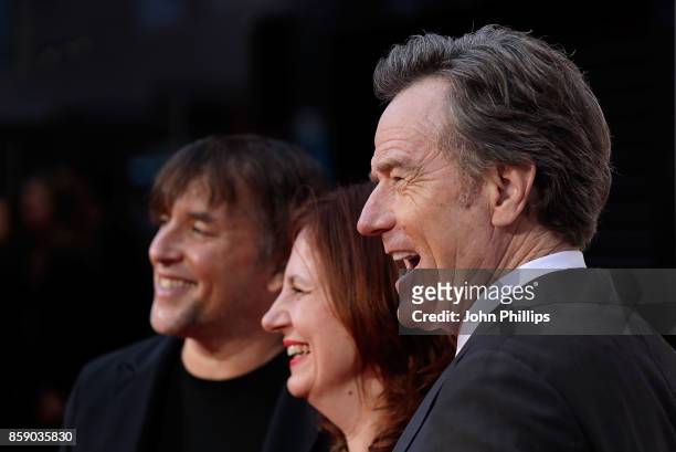 Richard Linklater, Clare Stewart and Bryan Cranston attend the Headline Gala Screening & International Premiere of "Last Flag Flying" during the 61st...