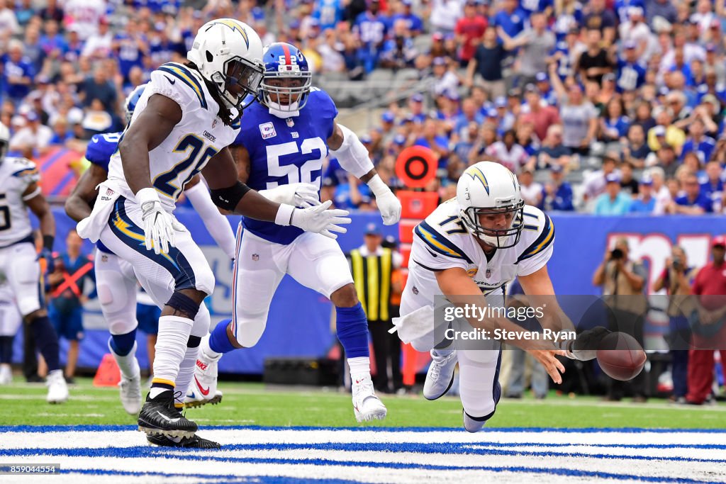 Los Angeles Chargers v New York Giants