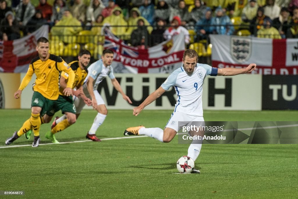 England vs Lithuania: 2018 FIFA World Cup