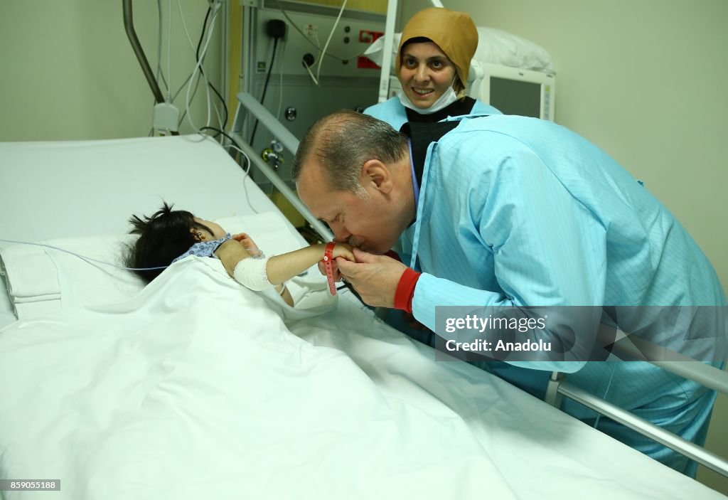 Turkish President Erdogan visits Olympic champion in weightlifting Naim Suleymanoglu