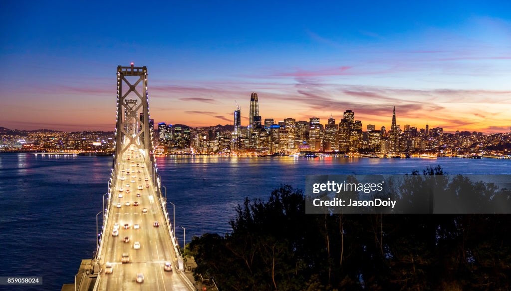San Francisco Skyline and Bay Bridge