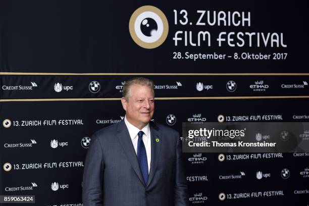 Al Gore attends the 'An Inconvenient Sequel' premiere at the 13th Zurich Film Festival on October 8, 2017 in Zurich, Switzerland. The Zurich Film...