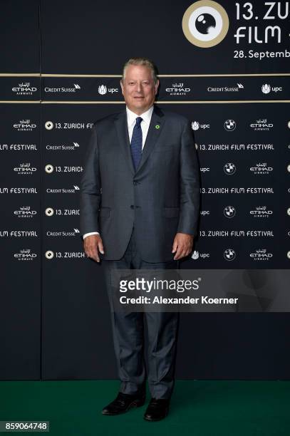 Al Gore attends the 'An Inconvenient Sequel' premiere at the 13th Zurich Film Festival on October 8, 2017 in Zurich, Switzerland. The Zurich Film...