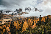 National park Tre Cime di Lavaredo, Dolomiti alps, South Tyrol, Auronzo, Italy, Europe.