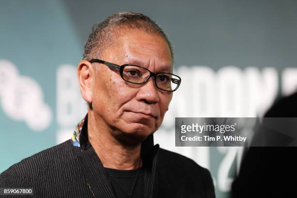Takashi Miike attends the Thrill Gala & UK Premiere of "Blade Of The Immortal" during the 61st BFI London Film Festival on October 8, 2017 in London,...