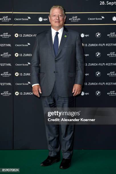 Al Gore attends the 'An Inconvenient Sequel' premiere at the 13th Zurich Film Festival on October 8, 2017 in Zurich, Switzerland. The Zurich Film...