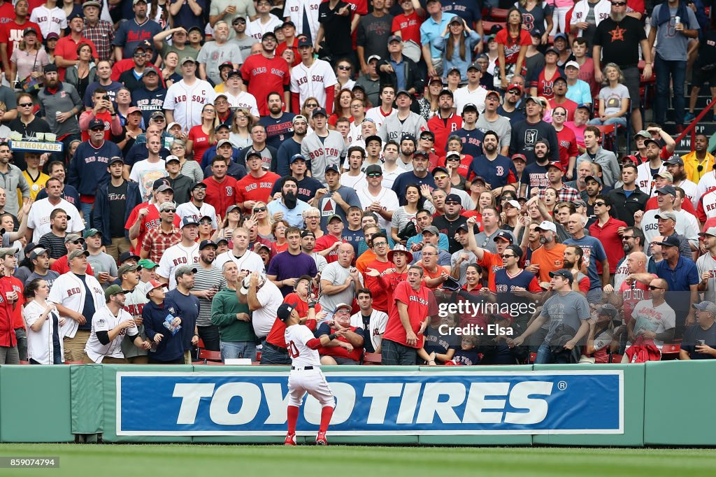 Divisional Round - Houston Astros v Boston Red Sox - Game Three