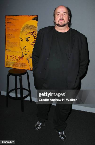 James Toback visits the Apple Store Soho on April 10, 2009 in New York City.