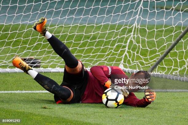 Portuguese goalkeeper Beto Pimparel during National Team Training session before the match between Portugal and Switzerland at Luz Stadium in Lisbon...