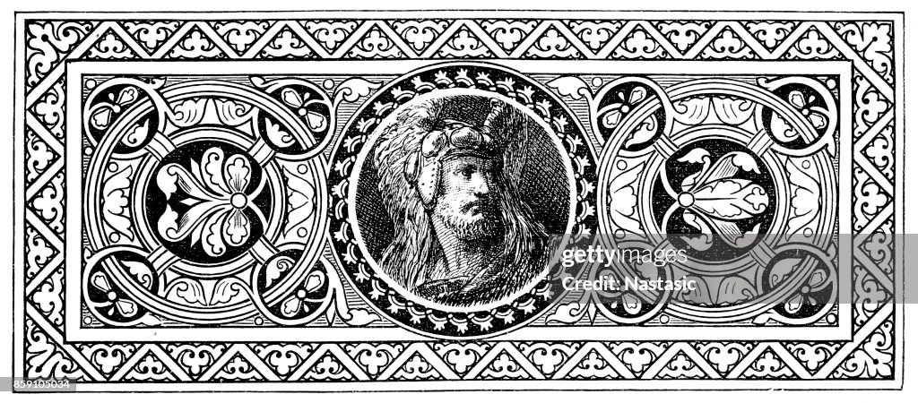 Theoderic Theodoric The Great Ostrogoths King High-Res Vector Graphic - Getty Images