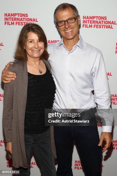 Director Allison Argo and President of Farm Sanctuary Gene Baur attend the photo call for "The Last Pig" during Hamptons International Film Festival...