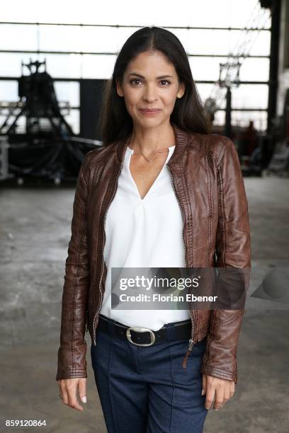 Katja Woywood attends the 'Alarm fuer Cobra 11' fan meeting on October 8, 2017 in Huerth, Germany.