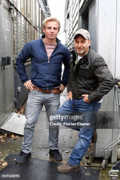 Daniel Roesner and Erdogan Atalay attend the 'Alarm fuer Cobra 11' fan meeting on October 8, 2017 in Huerth, Germany.