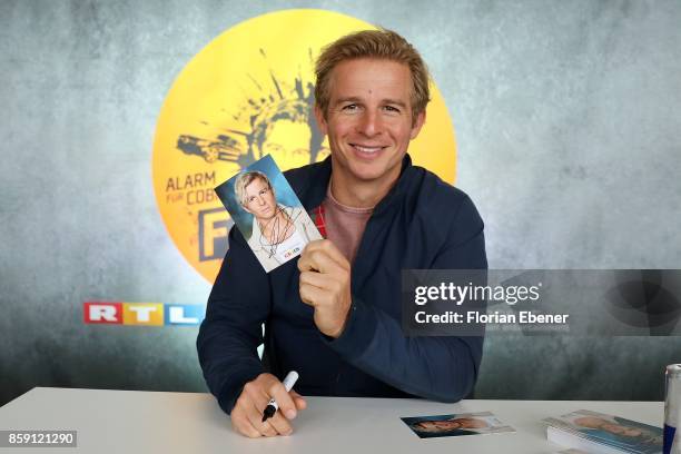 Daniel Roesner attends the 'Alarm fuer Cobra 11' fan meeting on October 8, 2017 in Huerth, Germany.