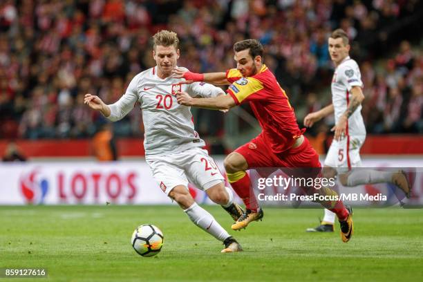 Lukasz Piszczek during the FIFA 2018 World Cup Qualifier between Poland and Montenegro on October 8, 2017 in Warsaw, Poland.