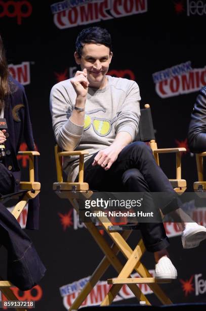 Robin Lord Taylor speaks onstage at the Gotham Panel during the 2017 New York Comic Con on October 8, 2017 in New York City.
