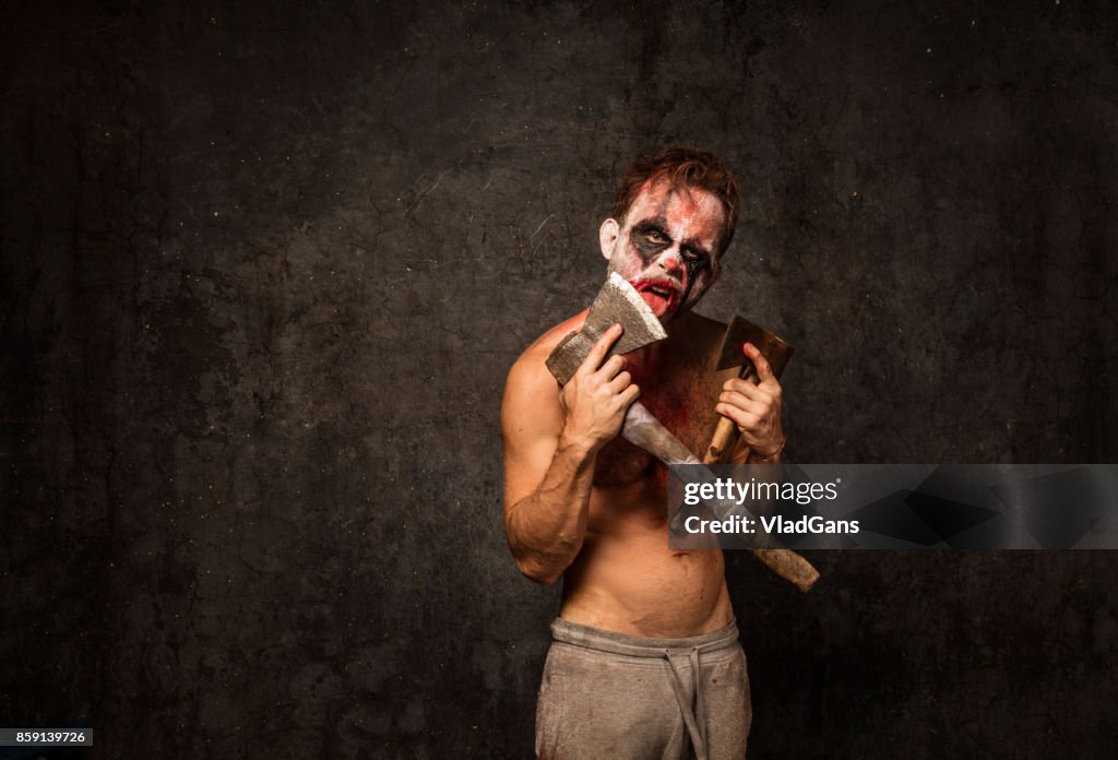 Angry Halloween Clown
