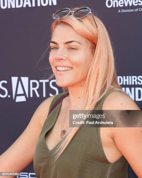 Actress Busy Philipps attends P.S. ARTS' Express Yourself 2017 event at Barker Hangar on October 8, 2017 in Santa Monica, California.