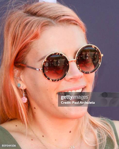 Actress Busy Philipps attends P.S. ARTS' Express Yourself 2017 event at Barker Hangar on October 8, 2017 in Santa Monica, California.