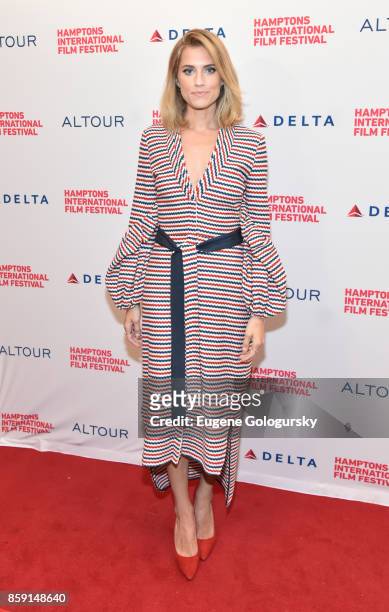 Actress Allison Williams attends a red carpet for "Anatomy of a Scene: Get Out" during Hamptons International Film Festival 2017 - Day Four on...
