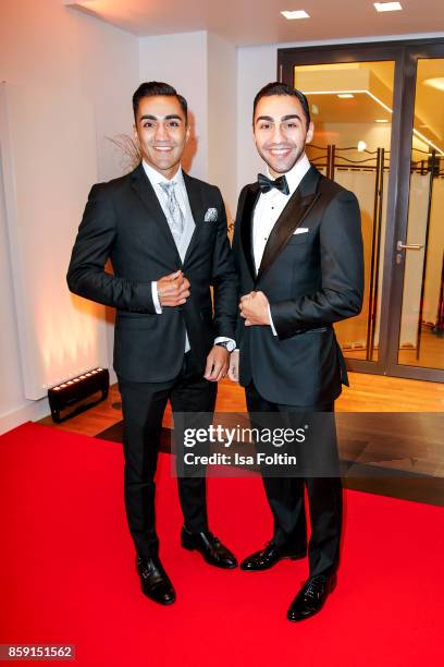 Boxer Robert Harutyunyan and his brother boxer Artem Harutyunyan attend the German Boxing Awards 2017 on October 8, 2017 in Hamburg, Germany.