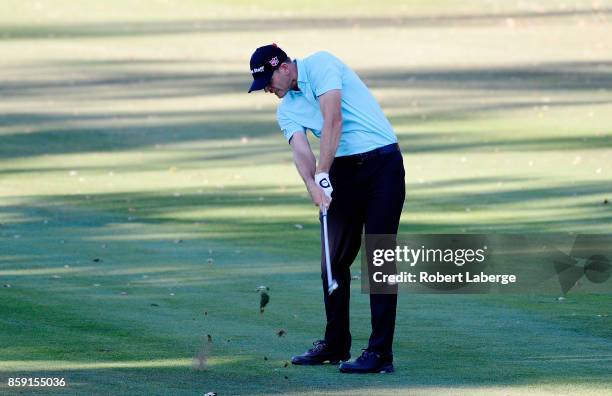 Brendan Steele plays his shot on the 16th hole during the final round of the Safeway Open at the North Course of the Silverado Resort and Spa on...