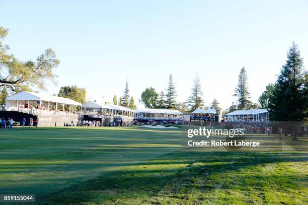 General view of the 18th fairway and green during the final round of the Safeway Open at the North Course of the Silverado Resort and Spa on October...