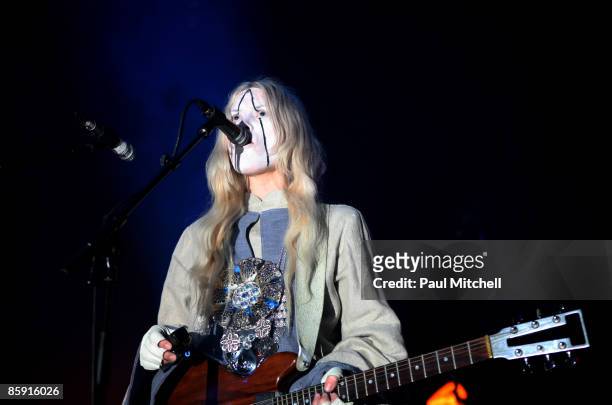 Karin Dreijer Andersson, also known as Fever Ray performs at Royal Festival Hall on April 11, 2009 in London, England.