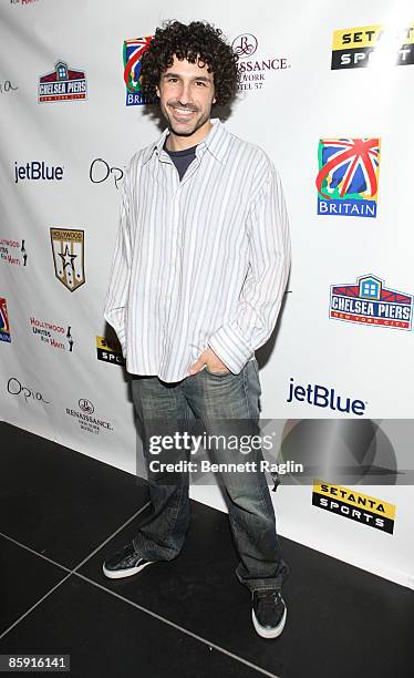 Actor Ethan Zohn attends the Hollywood United Football Club's Setanta Cup exhibition game after party at Opia Lounge on April 11, 2009 in New York...