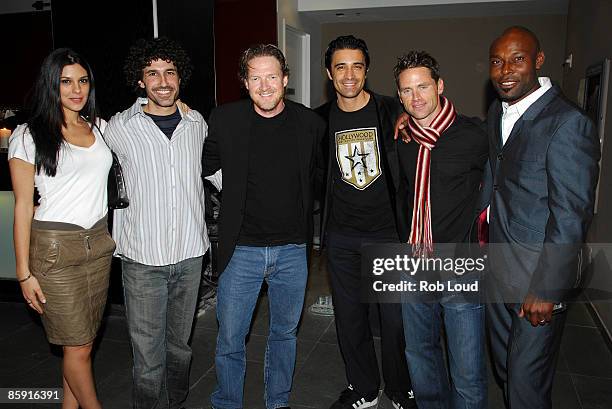 Jenna Morasca, Ethan Zohn, Donal Logue, Gilles Marini, Kevin Eagleston, and Jimmy Jean-Louis attend the Hollywood United Football Club's Setanta Cup...