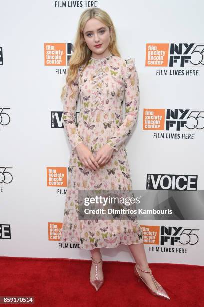 Actress Kathryn Newton attends 55th New York Film Festival screening of "Lady Bird" at Alice Tully Hall on October 8, 2017 in New York City.
