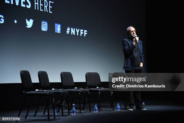 New York Film Festival director Kent Jones onstage during 55th New York Film Festival screening of "Lady Bird" at Alice Tully Hall on October 8, 2017...